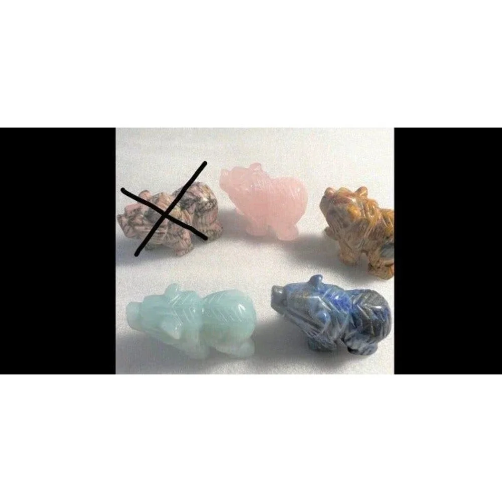 Gemstone Bear Carving - Your Choice